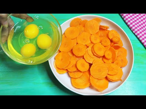 Add Egg with the Carrot and make this 5 min. delicious dessert