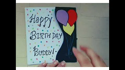 Birthday card for beginners|heart slider card|Mini card ideas