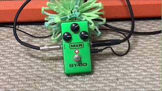 Ed On The Floor Jim Dunlop Mxr Gt-Od Overdrive Effects Pedal Demo For Guitar By Dc Power