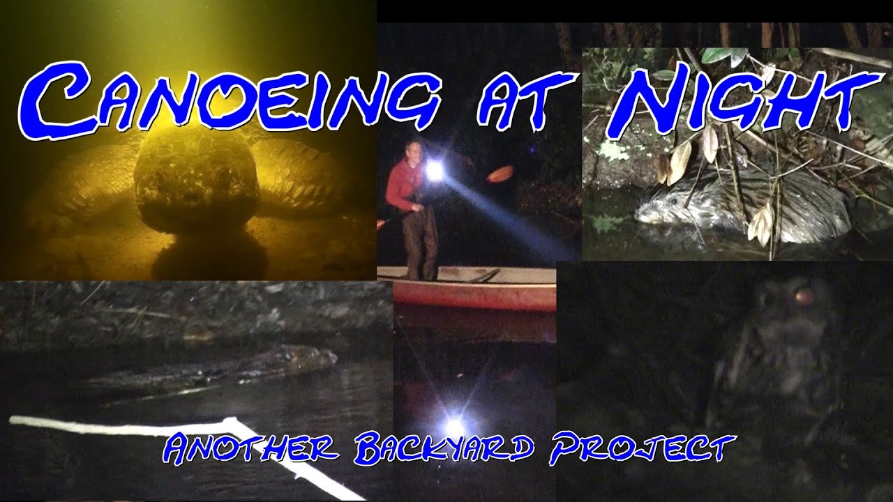 Canoeing at night YouTube
