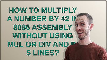 How to multiply a number by 42 in 8086 assembly without using MUL or DIV and in 5 lines?