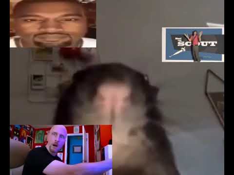 Kanye west staring mouse Skype call ironic 21st century humor