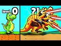 Unlocking Level 9999+ DINOSAUR! Dino Bash