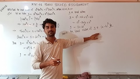 MTE-01 (Calculus) Question 9 Solved Assignment 2024 || IGNOU Solved Assignment 2024 #ignou