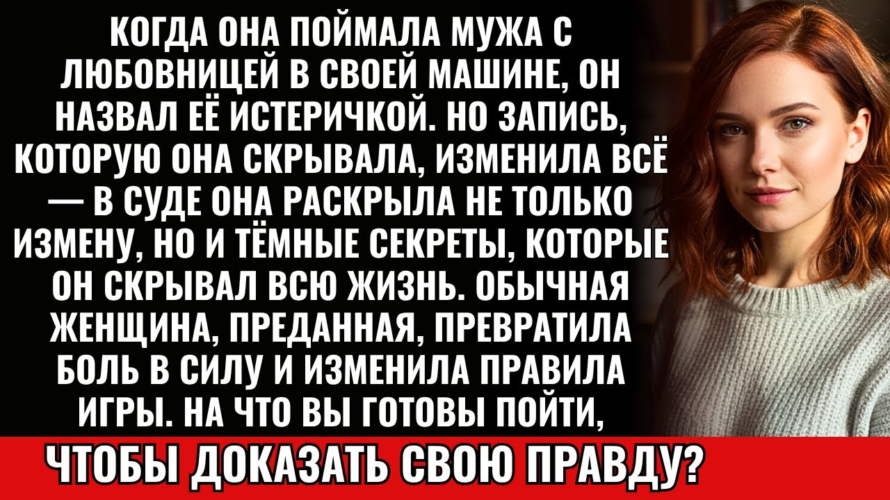 Я застала мужа с любовницей в моей машине — он посмеялся. В суде я показала запись