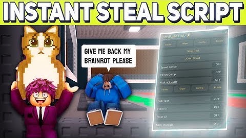 Steal a Brainrot SCRIPT Hack Gui with FLOAT, INVISIBLE, INSTANT STEAL, ANTI HIT & NOCLIP! *NO KEY*
