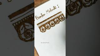 New Border henna Design। Mehndi design tutorial।#mehndidesign #shortsfeed #henna #reels #tutorial