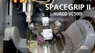 5-Achsen CNC fräsen | #SPACEGRIP II und HURCO VC500i #swissmodular