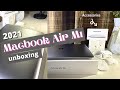 Macbook Air M1 Unboxing + Accessories 2021 and Basic Set Up 💻✨