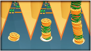 Pancake Rush Cake Run 3D - Gameplay Walkthrough - Levels 1-10