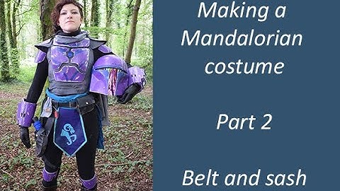 Making a Star Wars inspired Mandalorian costume - part 2: Belt and sash
