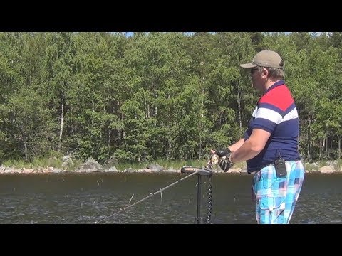 Fishing with wobblers in the Finnish sun