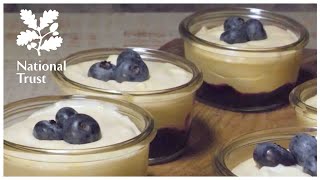 How to make lemon and blueberry mousse - a recipe from our National Trust cafés