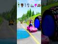Barbie Pink Car vs Giant Sprunki Wheel BeamNG Drive 