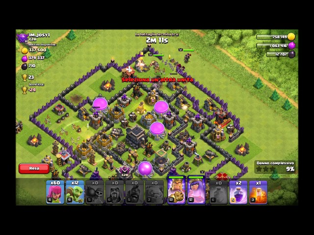 ClashOfClans - 1° Attacco FlashVideo di PURO divertimento class=