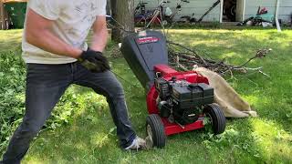 90's MTD 8hp wood chipper shredder