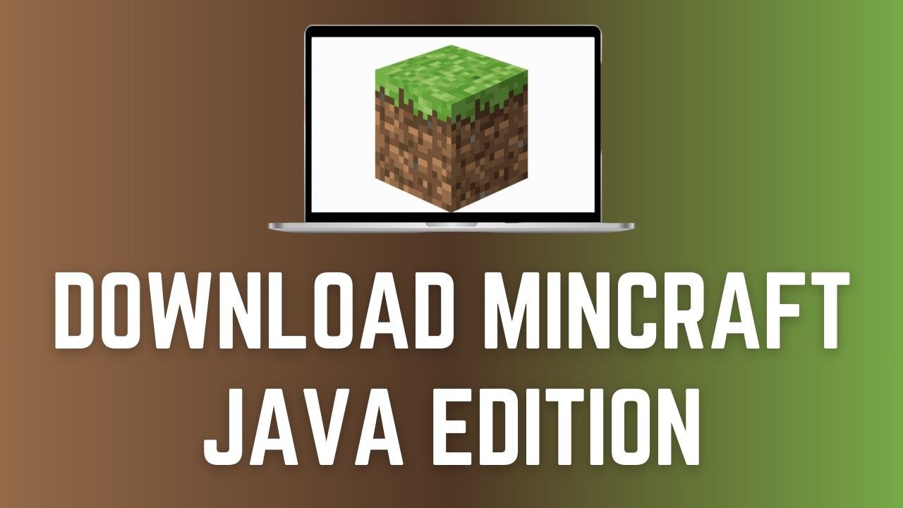 How to Download Minecraft on PC or Laptop - JAVA Edition - YouTube