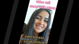 Video kocak || gadis bule || video call sama adik misan || pake bahasa sasak lombok