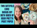 Can&#39;t decide which side of your pattern paper to use?  #patternpaper #funfoldcards #simplecards