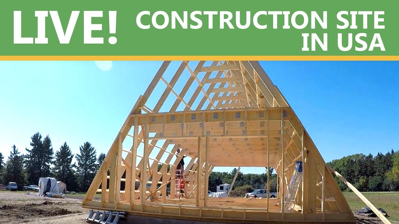 A-frame kit building in Minnesota - YouTube