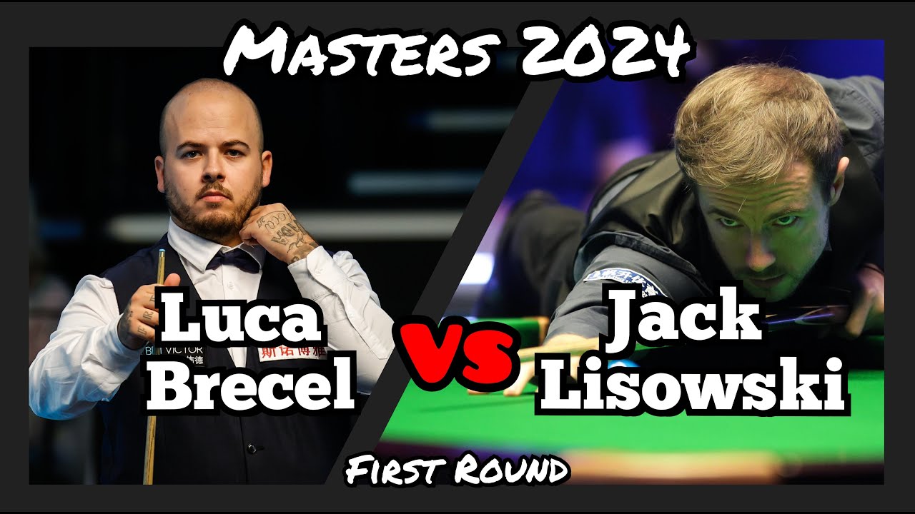 Luca Brecel vs Jack Lisowski - Masters Snooker 2024 - First Round Live