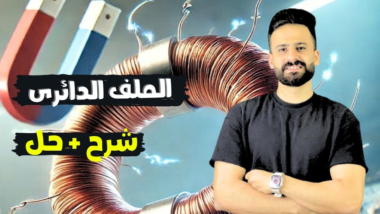 Объяснение и решение задачи о круговой катушке, физика, третий год средней школы, второй семестр,...