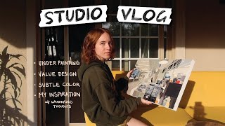 Transforming the Mundane Into Art | chill & insightful painting vlog