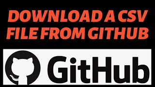 Python Download CSV files from Github | Python | Github | CSV | Pandas