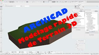 Archicad - Comment Modeler un Terrain 3D - Maillage Polyligne - Tutorial Francais -  archicad facile