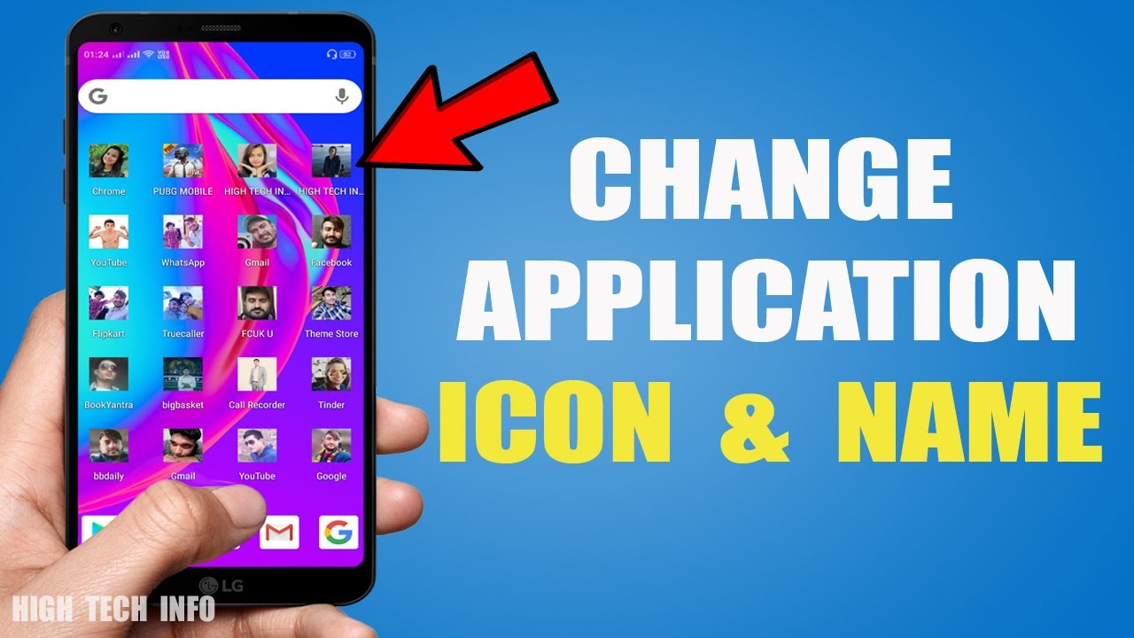 How To Change App Icon And App Name In Any Android Mobile No Root