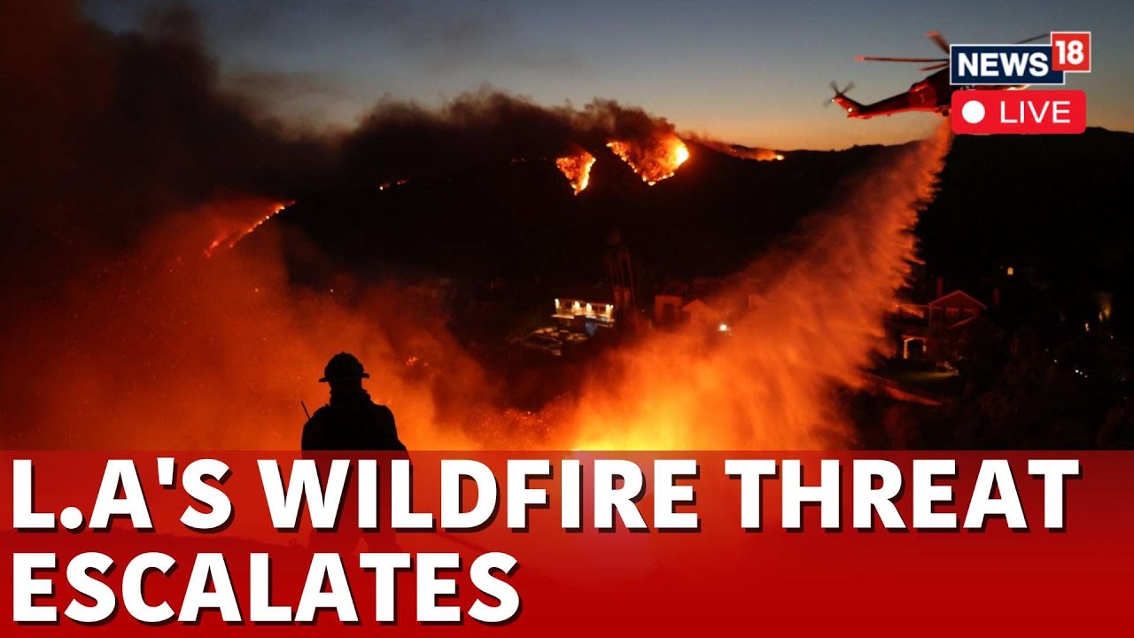 LIVE | Los Angeles Fire | Red Flag Weather Warning Issued | California ...
