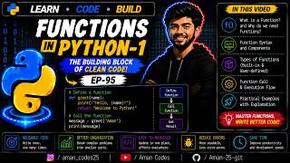 Functions in Python-1 | EP-95