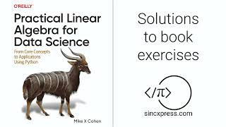 Linear algebra for data science, chapter 4 exercise 1 (correlation and cosine similarity)