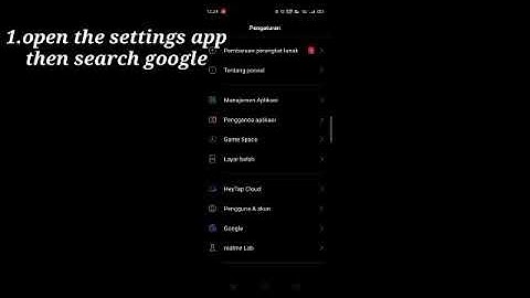 Procedure text. How to create a google account