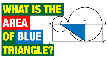Find area of the shaded triangle | Circles | Triangle Area | 7th Grade Math Olympiad