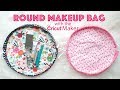 Round Water Resistent Make Up Bag with the Cricut Maker! (workaround for those without machine)