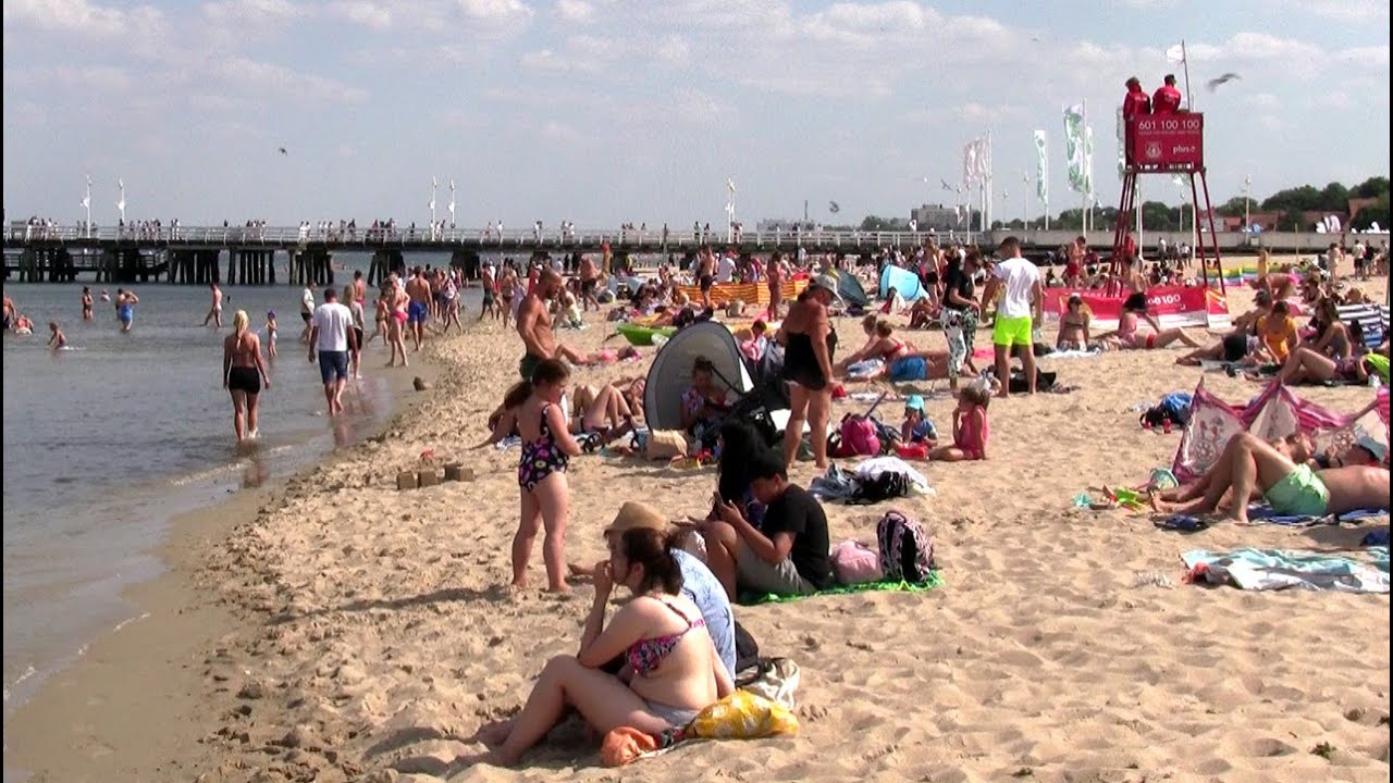 Sopot plaża 30-07-2021 - YouTube