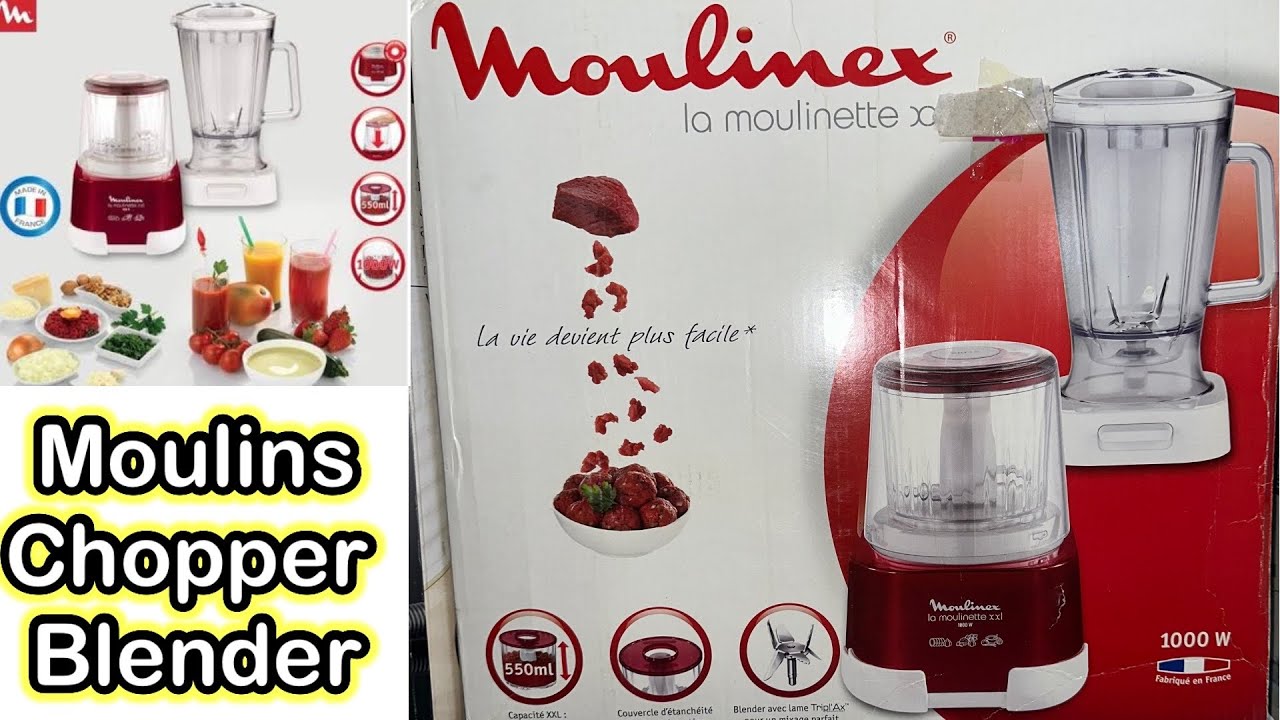 Moulinex Food Processor 1000 Watt, Multi Functions - White