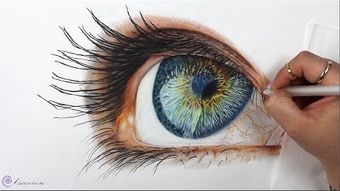 TIMELAPSE - Drawing a Realistic Eye - Channel Sheldene Fine Art