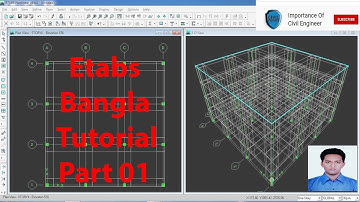 Etabs Bangla Tutorial Part 01 (10 Stories Building Analysis )