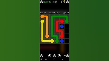 How To Solve Flow Free Classic Pack Level 27 6x6 Board Walk Through Solution Walkthrough
