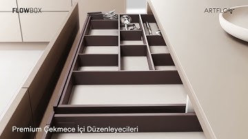 Flowbox Çekmece Sistemleri | SAMET’ten Sessiz ve Tam Açılan Yeni Nesil Çekmece Teknolojisi
