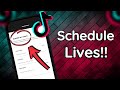 How to SCHEDULE Your TIKTOK LIVES! | New TikTok Feature
