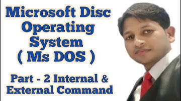 MS Dos Internal And External Command in Hindi By Dinesh Sir
