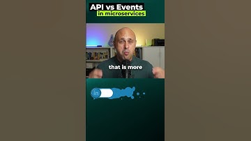 APIs or Events? #microservices #eventdrivenarchitecture #softwarearchitecture