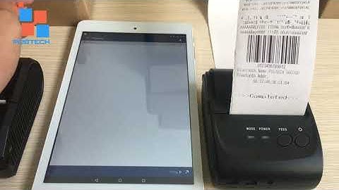 Test máy in hóa đơn di động POS 5802DD và phần mềm KiotViet Nhà Hàng với máy tính bảng Android