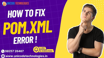 POM.xml Common Error Solution