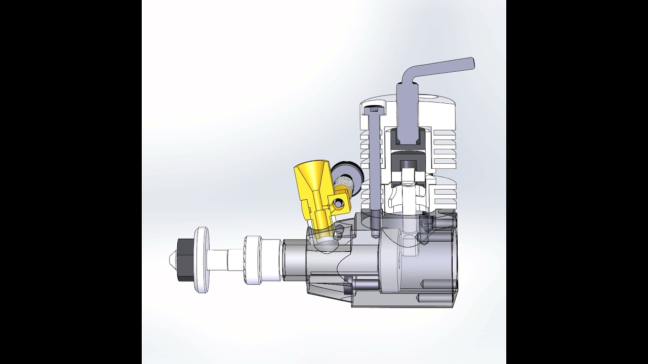 Shorts Animation AE 0.1cc Model Diesel Engine 