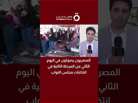 المصريون يصوتون في اليوم الثاني من المرحلة الثانية في انتخابات مجلس النواب