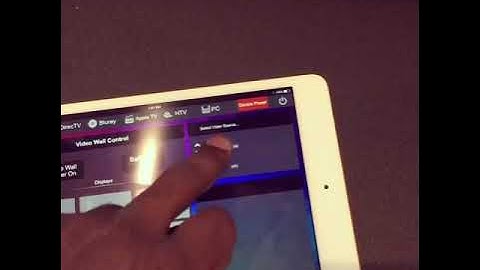 RTI Panel 3x2 Video Wall controller Custom User Interface